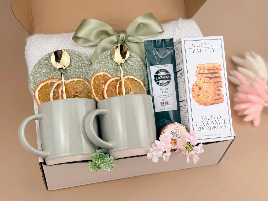 Housewarming Gift Basket – Blanket, Coffee & Home Accents